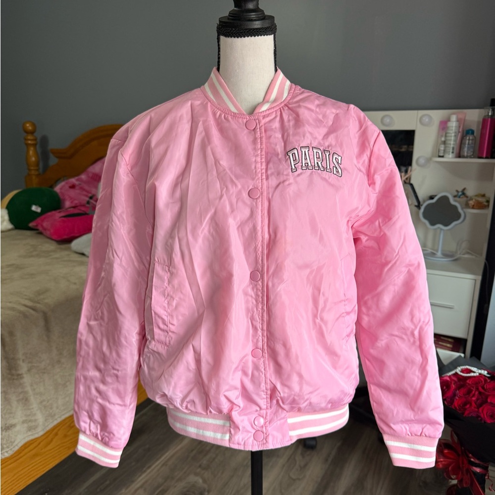 Pink Paris Bomber Jacket